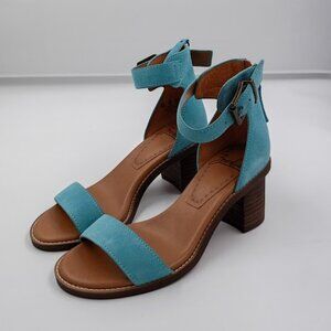 Zodiac Ilsa Block Heel Sandals, Turquoise, Women's Size 5.5
